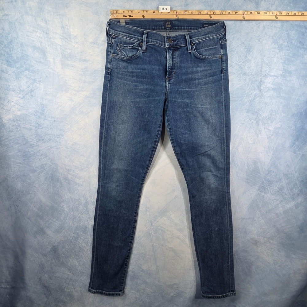 Citizens of‎ Humanity Avedon Skinny Jeans Blue Denim Size 29 Low Rise Womens